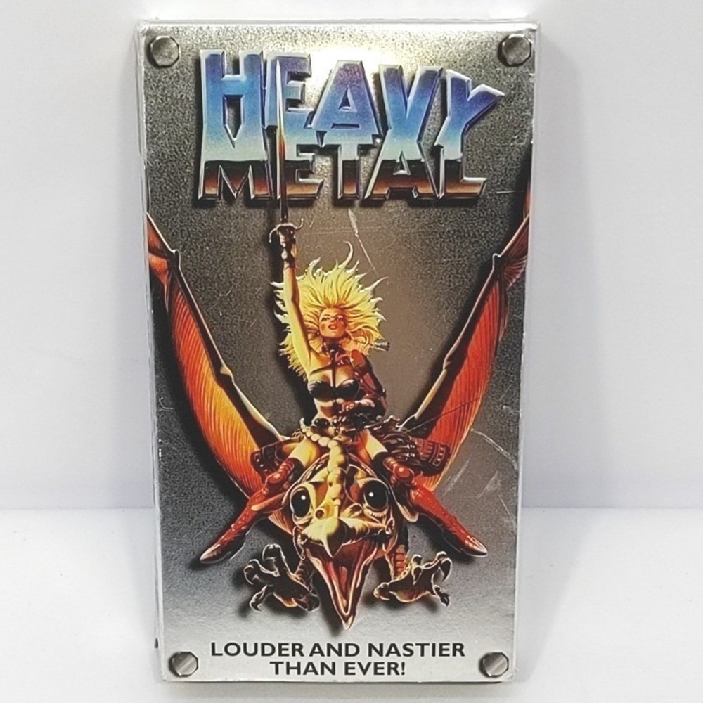 VTG 1996 Heavy Metal VHS Movie Columbia TriStar Cult Classic Animated Sci-Fi R